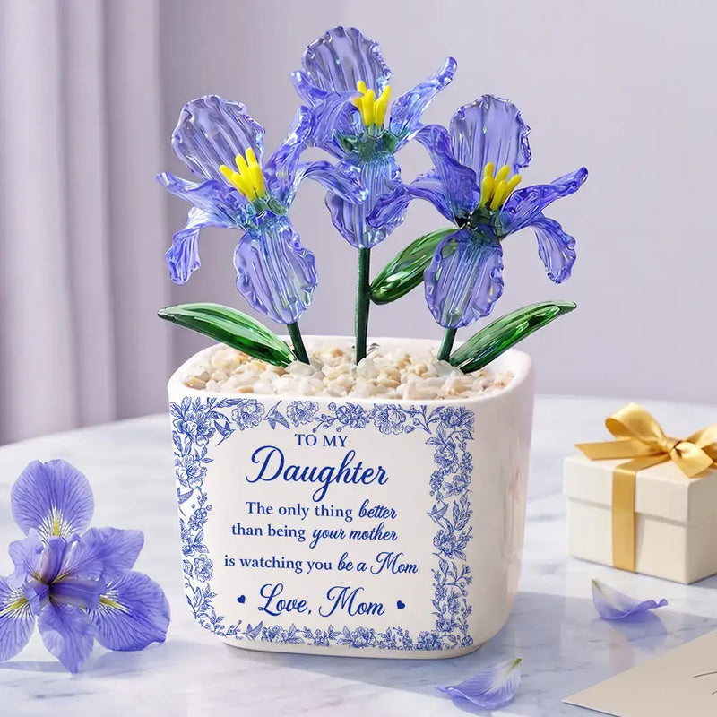 Custom Photo Pencil Sketch The Only Thing Better Than Being Your Mother - Personalized Glass Flower Plant Pot