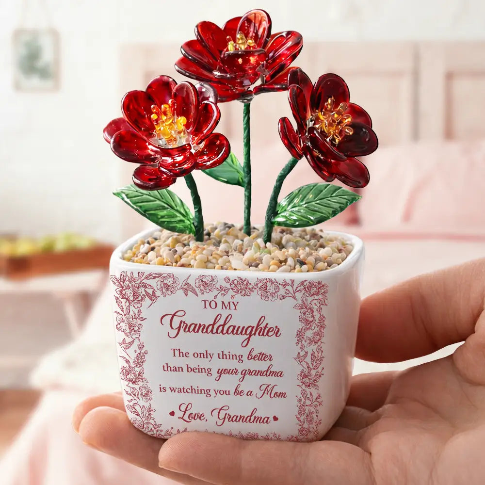 Custom Photo Pencil Sketch The Only Thing Better Than Being Your Mother - Personalized Glass Flower Plant Pot