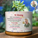 New Mom,Love,Gift For Mother,Photo,Sentimental - Custom Photo The World's Best Mommy Belongs To Me - Personalized Ceramic Plant Pot