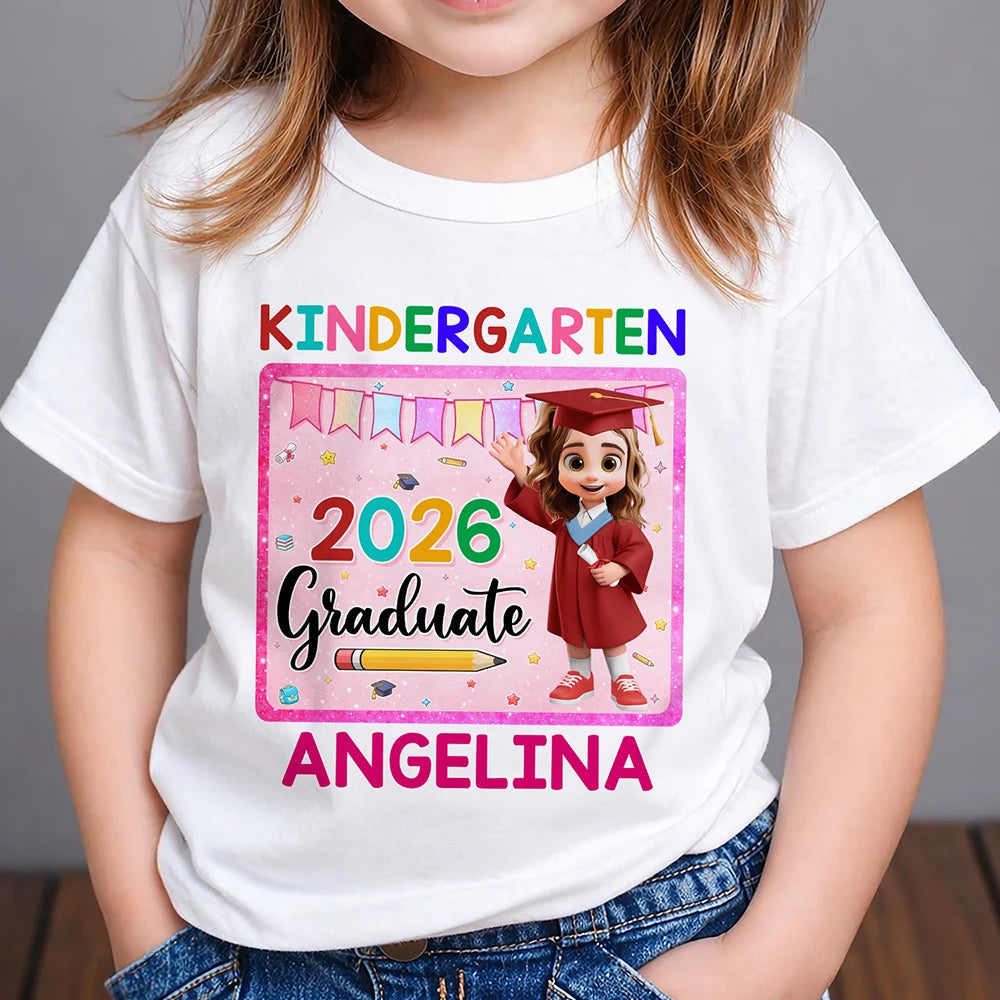 Cute Graduation Kid Kindergarten Preschool - Personalized T Shirt