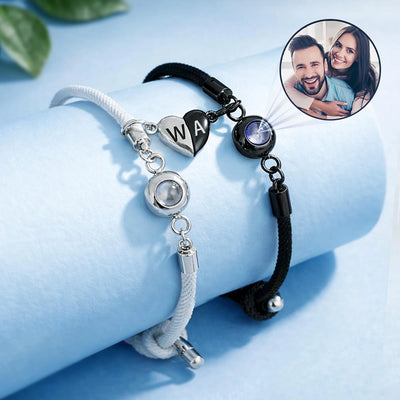 Photo Projection Bracelet Magnetic Initial