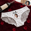 Wedding Anniversary,Gift For Wife,Humorous,Custom Photo,Gift For Couples,Cut-Face Photo - Custom Photo This Kitty Belongs To Lover - Personalized Panty