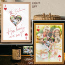 New Mom,New Dad,New baby,Gift For Mother,Love,Happy,Custom Photo - Custom Photo How Lucky Are We Family Card Style Art - Personalized Light Up Picture Frame