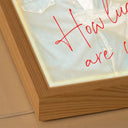 New Mom,New Dad,New baby,Gift For Mother,Love,Happy,Custom Photo - Custom Photo How Lucky Are We Family Card Style Art - Personalized Light Up Picture Frame