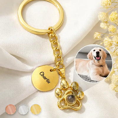 Custom Shaped Photo Projection Keychain