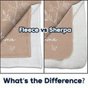 Gift For Mother,Gift For Grandma,Love,Happy - Mom Grandma Great Grandma Birth Flower - Personalized Fleece Blanket, Sherpa Blanket