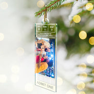 Christmas,Custom Photo,Gift For Yourself,Gifts For Her,Gifts For Him,Happy,Music,Upload Full Photo - Keepsake For Fans, Music Lovers - Personalized Custom Photo Concert Ticket Acrylic Ornament