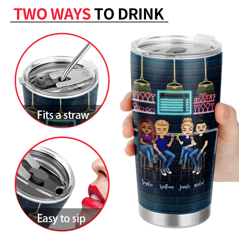 I'll Bring The Alcohol & I'll Bring The Bad Decisions - Gift For Besties - Personalized Custom Tumbler