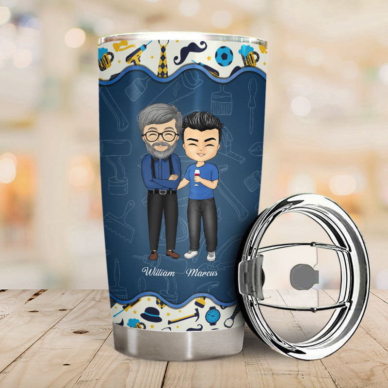 My Favorite People Call Me Grandpa Dad Gift - Personalized Custom Tumbler