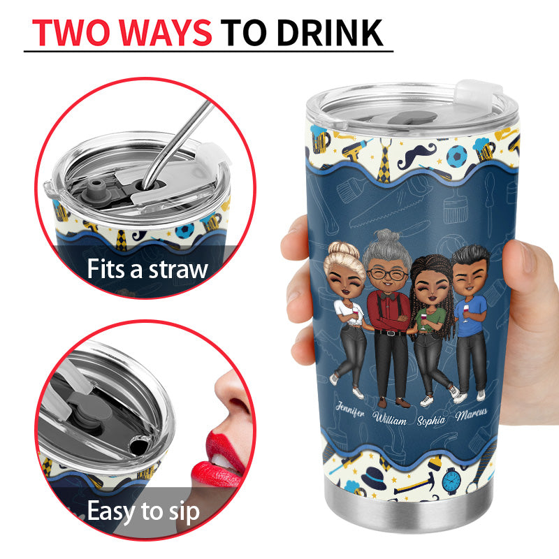 My Favorite People Call Me Grandpa Dad Gift - Personalized Custom Tumbler