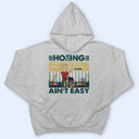 Hoeing Ain't Easy - Gift For Gardener - Personalized Custom T Shirt