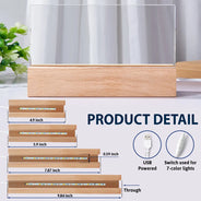 Gift For Mother,Mom,Children,Happy - Moon Phase The Day You Became My Mom - Personalized Rectangle LED Light