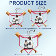Baseball Mom - Gift For Sport Mom, Baseball, Softball Mom - Personalized Acrylic Car Hanger