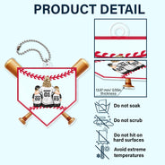 Baseball Mom - Gift For Sport Mom, Baseball, Softball Mom - Personalized Acrylic Car Hanger
