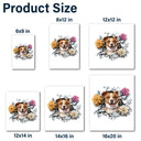 Custom Photo 3D Cracked Pet Face - Gift For Dog Lovers - Personalized Decor Decal