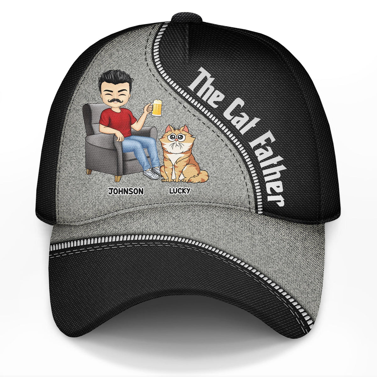 The Cat Father - Personalized Classic Cap