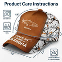 Hooked On Being Grandpa Fishing - Personalized Classic Cap