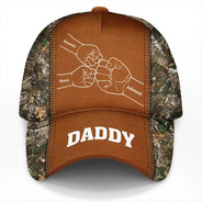Grandpa Papa Daddy Fist Bump - Personalized Classic Cap