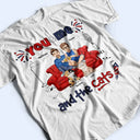 Stars & Stripes You And Me And The Cats - Personalized T Shirt