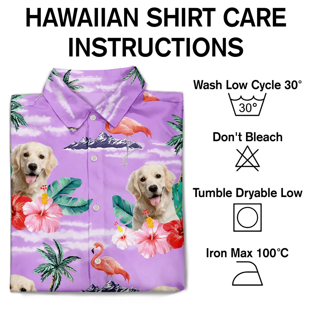 Custom Photo Ready To Go To The Beach Pet Face - Personalized Hawaiian Shirt