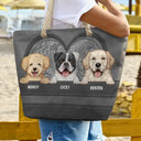 Cute Dogs Aesthetic Pattern - Personalized Beach Bag