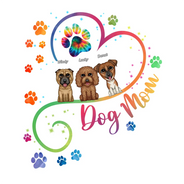Dog Mom Big Eyes Dog - Personalized Decor Decal