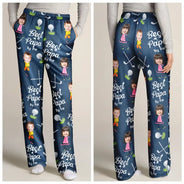 Golf, Gift For Father, Gift For Grandpa - Custom Photo Best Dad By Par - Personalized Pajama Pants