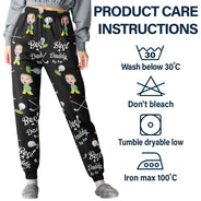 Golf, Gift For Father, Gift For Grandpa - Custom Photo Best Dad By Par - Personalized Pajama Pants