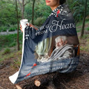Memorial - Custom Photo A Hug From Heaven - Personalized Fleece Blanket, Sherpa Blanket