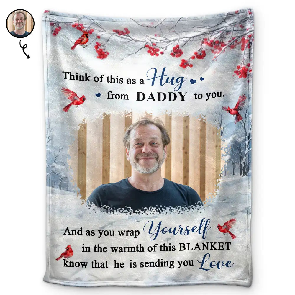 Custom Photo Sending You Love - Personalized Fleece Blanket, Sherpa Blanket