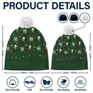 Family - Custom Photo Best Dad Ever Ver 2 - Personalized Bobble Beanie Hat