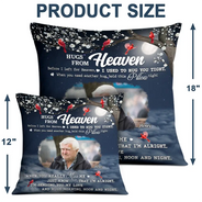Memorial,Sad,Custom Photo - Custom Photo Sending You My Love Memorial - Personalized Pillow