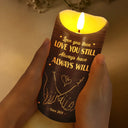 Gift For Couples, Gift For Husband, Gift For Wife, Gift For Boyfriend, Gift For Girlfriend - I Met You I Like You Couples - Personalized Flameless LED Candle