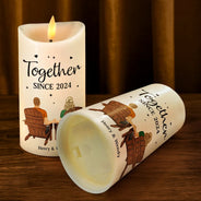 Gift For Couples, Gift For Husband, Gift For Wife, Gift For Boyfriend, Gift For Girlfriend - You & Me We Got This - Personalized Flameless LED Candle