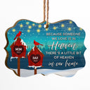 Someone We Love Is In Heaven - Christmas Memorial Gift - Personalized Custom Wooden Ornament