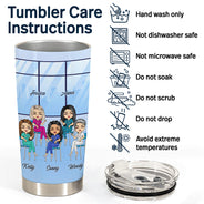 Nurse Chibi Same People Made Us Friends - Gift For BFF, Colleague - Personalized Custom Tumbler