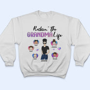Family Rockin' The Mama Life - Mother Gift - Personalized Custom T Shirt