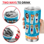 Bestie Swimming Pool The Memories Will Last Forever - Personalized Custom Tumbler