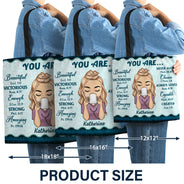 Coffee, Scrubs And Rubber Gloves - Gift For Nurse - Personalized Custom Zippered Canvas Bag