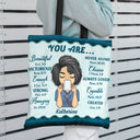 Coffee, Scrubs And Rubber Gloves - Gift For Nurse - Personalized Custom Zippered Canvas Bag