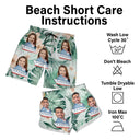Custom Photo Cruise Ship - Gift For Traveling Lovers, Cruising Lovers - Personalized Couple Beach Shorts