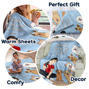 Reserved For Me And My Dogs - Gift For Dog Lovers - Personalized Fleece Blanket