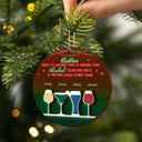 Here's To Another Year Of Bonding Over - Christmas Gift For Besties - Personalized 2-Layered Wooden Ornament