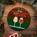 Here's To Another Year Of Bonding Over - Christmas Gift For Besties - Personalized 2-Layered Wooden Ornament