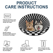 Custom Photo Dog Cat 3D Vision - Gift For Pet Lovers - Personalized Custom Shaped Doormat