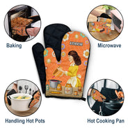 Too Hot To Handle - Gift For Women, Mom, Mother - Personalized Oven Mitts, Pot Holders