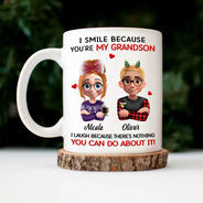 Gift For Daughter, Gift For Son, Funny - Dad Daughter I Laugh Because There’s Nothing You Can Do About It - Personalized Mug