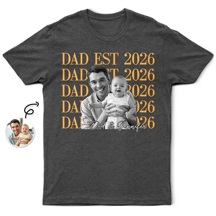 Dad EST - Personalized T Shirt