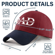 Gift For Father,Gift For Grandpa,Happy - Dad Grandpa Custom Kid Names - Personalized Embroidered Two Tone Cap