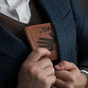 Gift For Father, Gift For Grandpa, Love - Dad Papa Grandpa Hand In Hand No Matter How Big We Get - Personalized Engraved Leather Wallet